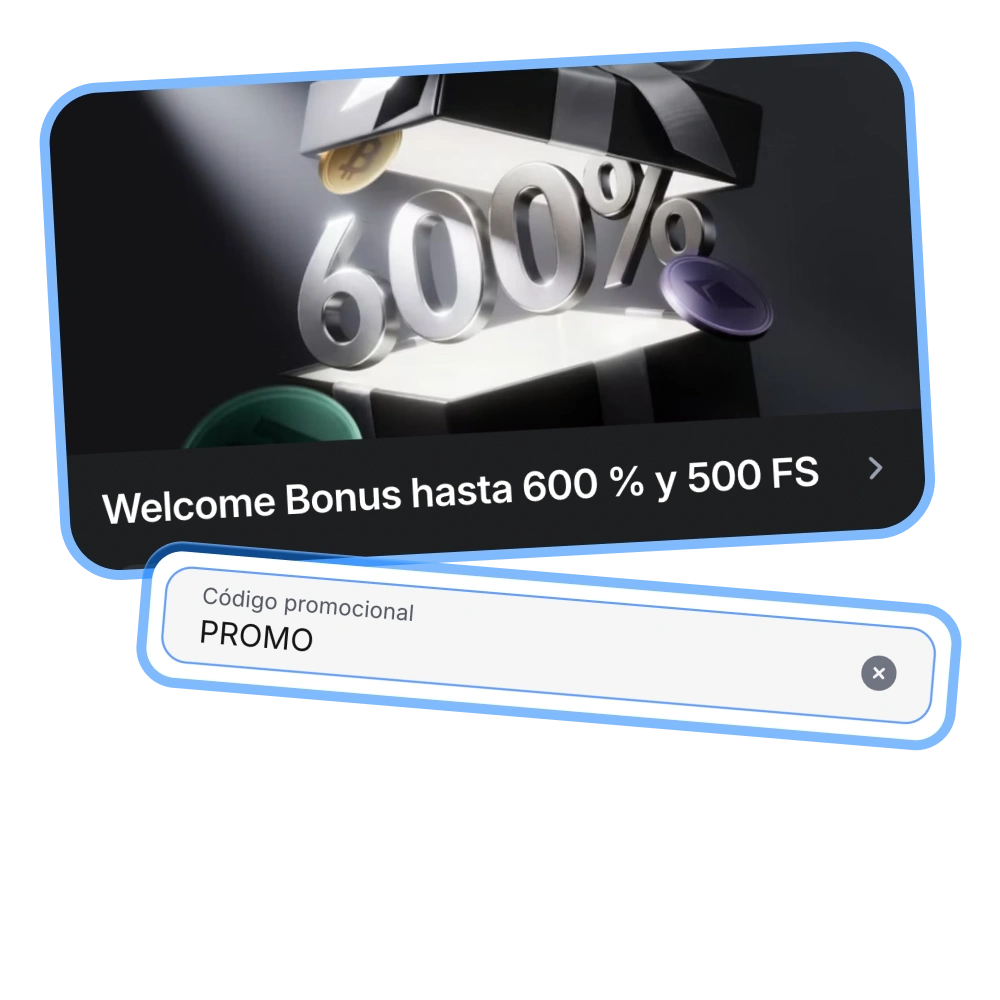 Introduce un código promocional para activar el bono de bienvenida oficial de 1win.