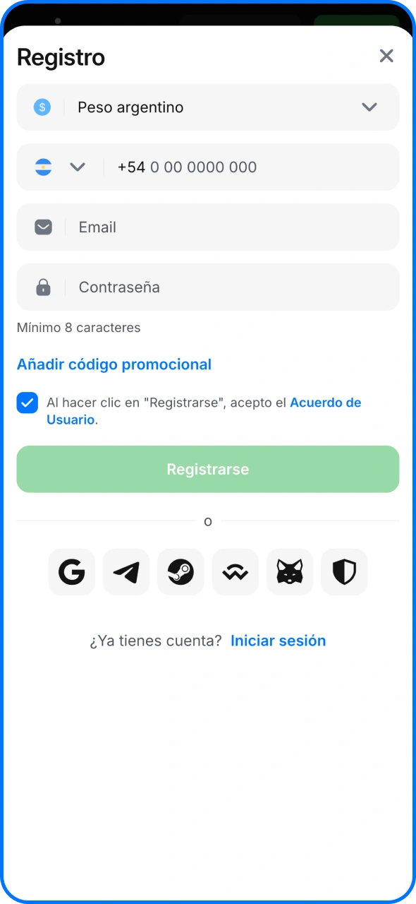 Visita la plataforma del casino 1win para iniciar el proceso de registro.